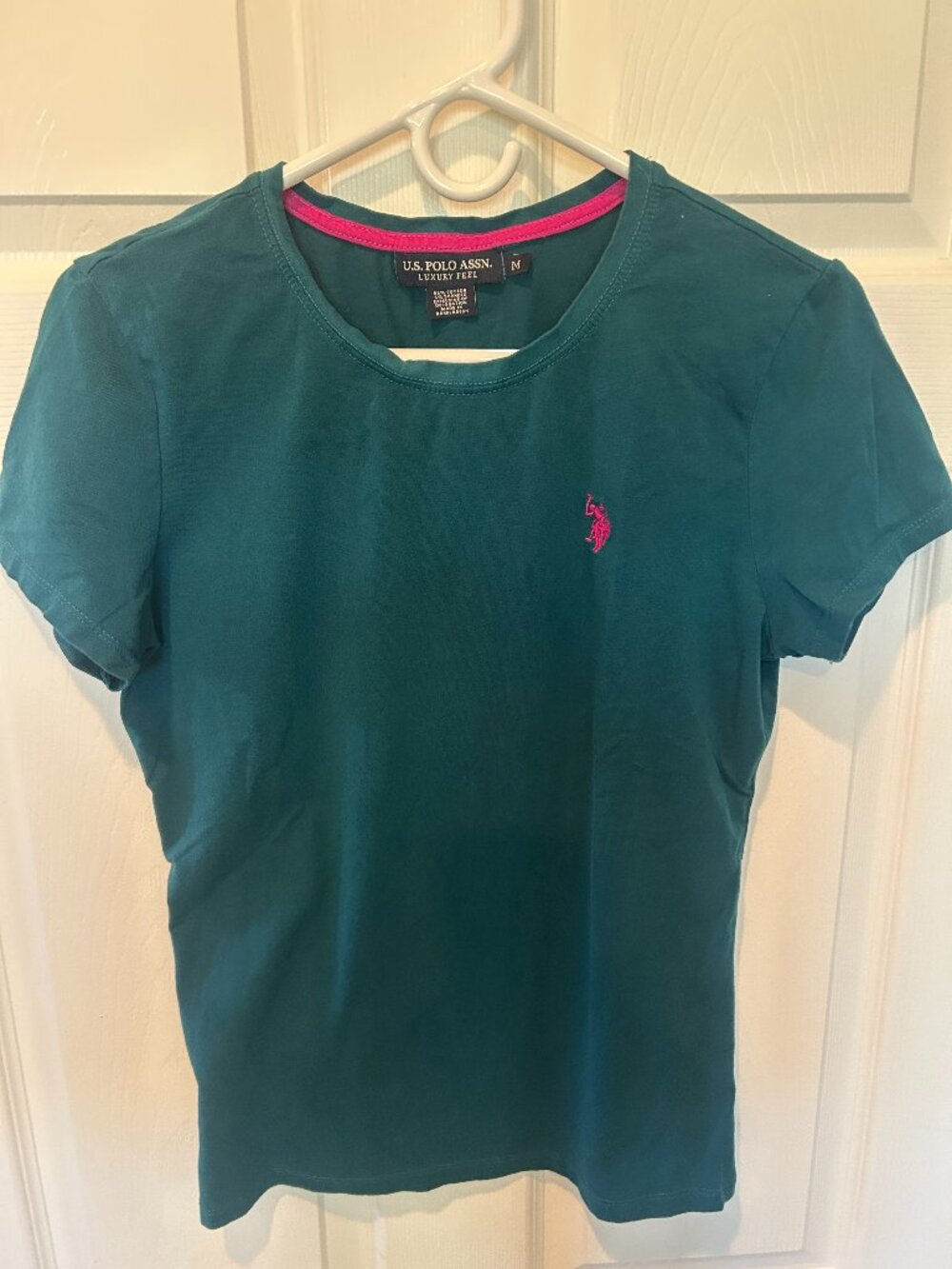 U. S> Polo Assoc, Luxury Feel, women's crew neck tee, size medium, short sleeve